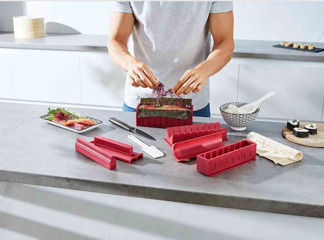 Set de moldes sushi - Rojo