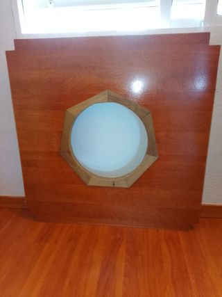 MESA MADERA,desmontable y extensible + 2 sillas y