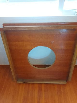 MESA MADERA,desmontable y extensible + 2 sillas y