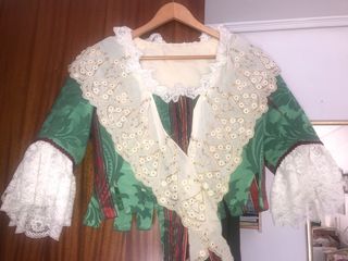 Traje Fallera Verde y Rojo