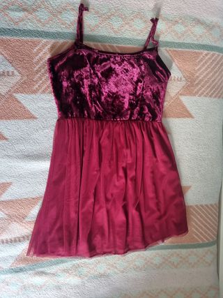 Vestido Rojo de Terciopelo