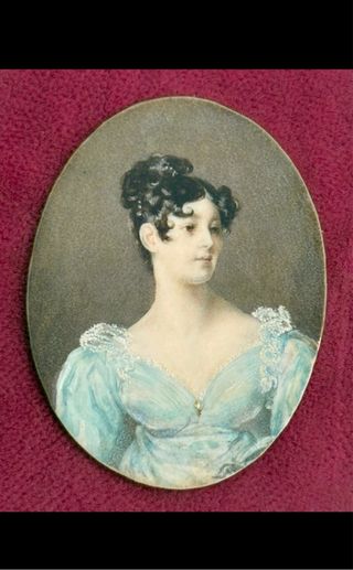 Miniatura: Retrato de dama. S.XIX