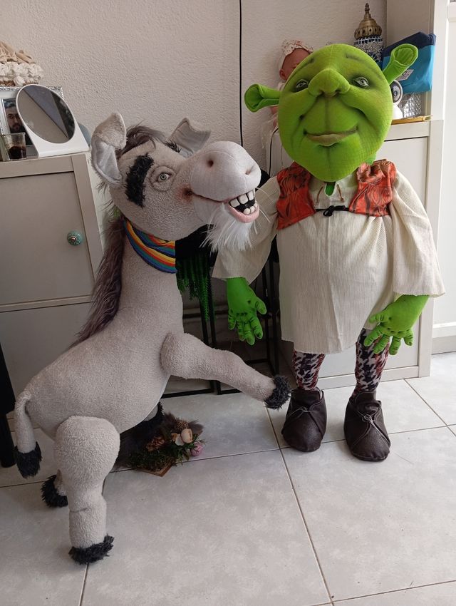 Muñecos Shrek & Burro grandes