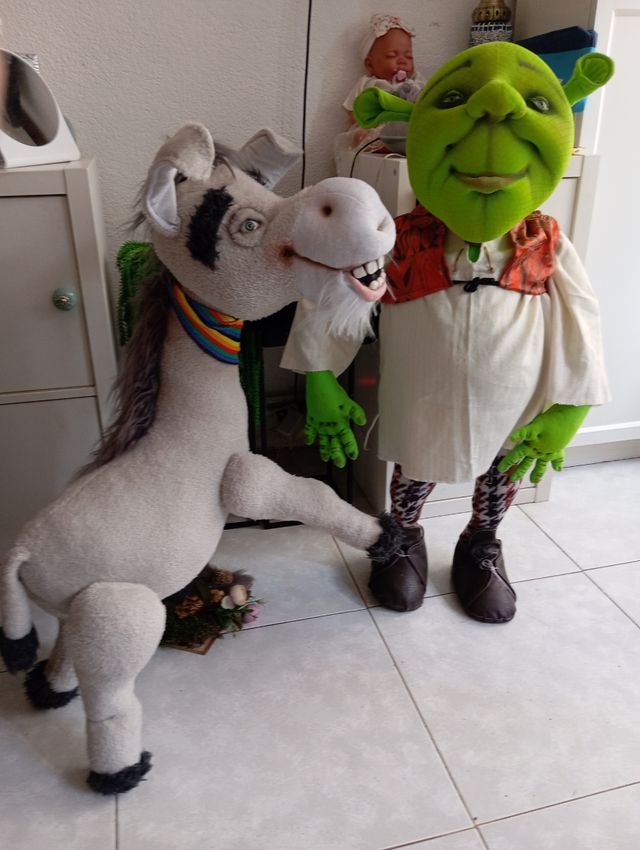 Muñecos Shrek & Burro grandes