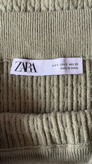 Falda Zara verde