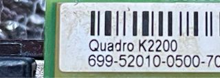 Tarjeta gráfica Quadro K2200 Nvidia