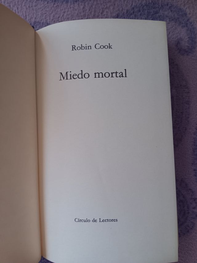 Libro Miedo Mortal