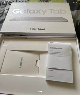 Caja vacia galaxy tab a8