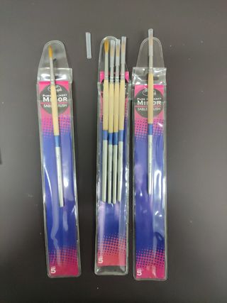 6 Pinceles uñas de porcelana