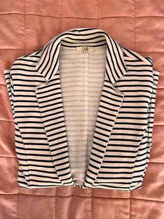 Blazer OVS righe bianco-blu taglia S