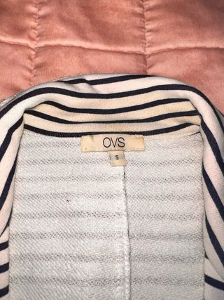 Blazer OVS righe bianco-blu taglia S