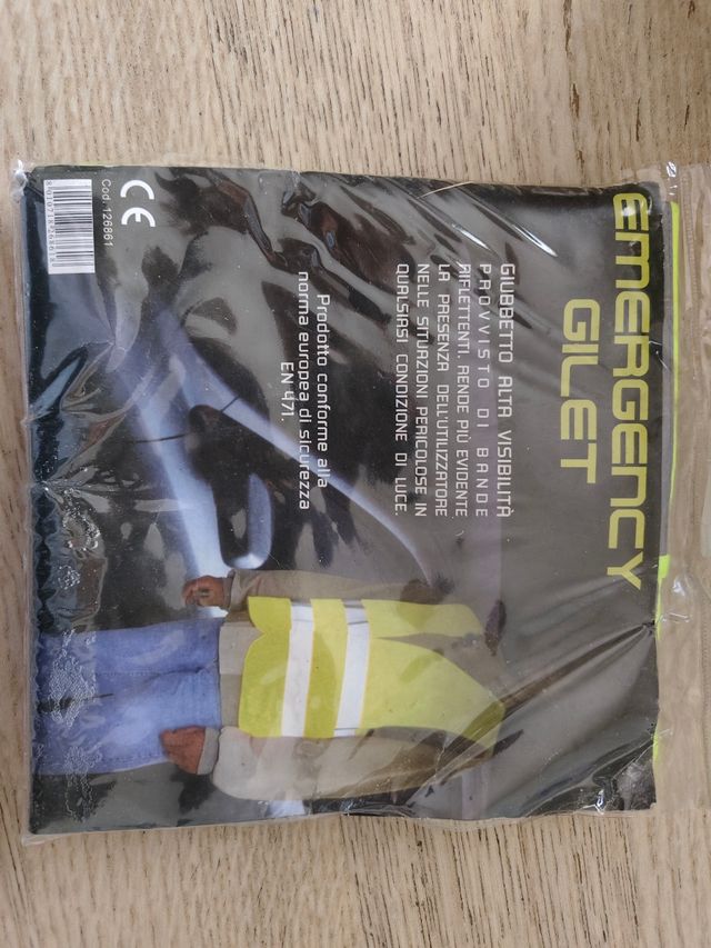 Gilet di sicurezza giallo fluo