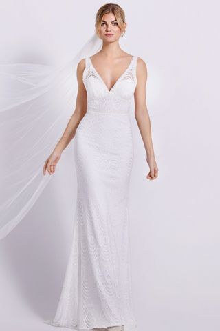 Vestido Novia T 44 Sirena Bohemio