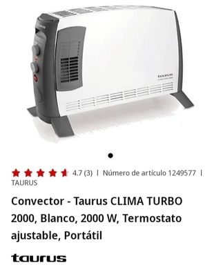 Taurus Clima Turbo 2000 - Calefactor