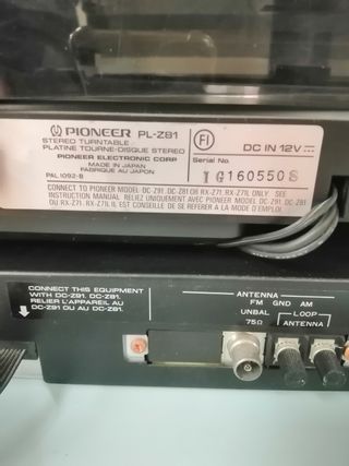 Pioneer Radio AM/FM Tuner-mod. F-791 Turner disque