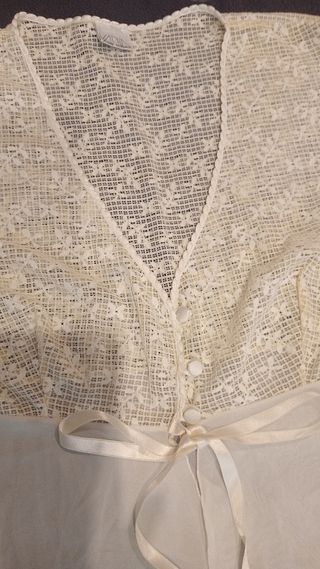 Bata camisón mujer elegante fina encaje