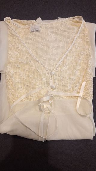 Bata camisón mujer elegante fina encaje