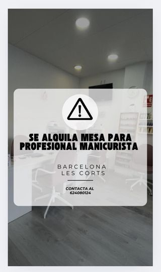 Se alquola espacio para manicurista