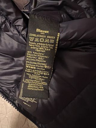 Cazadora Blauer reversible azul. 2 cazadoras en 1