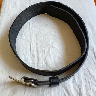Cinturone cuoio nero Radar 110cm