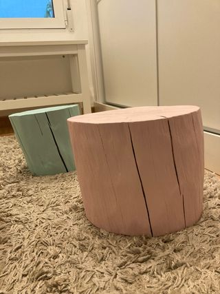 Troncos mesa taburetes decorativos