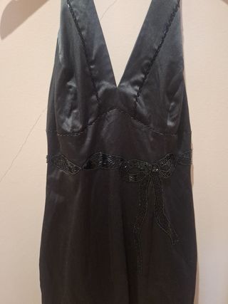 Vestido negro fiesta mujer