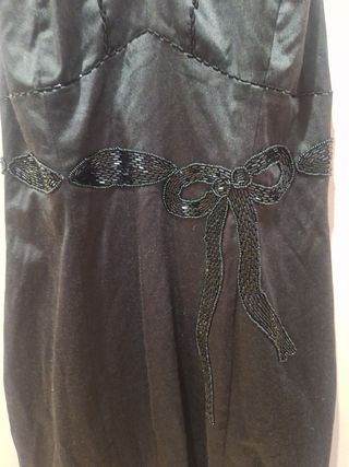 Vestido negro fiesta mujer