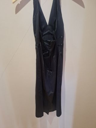 Vestido negro fiesta mujer
