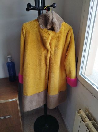 Abrigo piel sintetica invierno