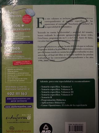 Oposiciones Informática - Temario MAD