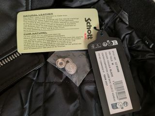 Cazadora piel bomber Shott talla M
