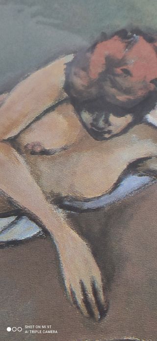 Piatto Ceramica - Nudo femminile - numerato