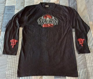 Camiseta larga gótica vampiro