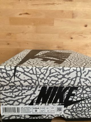 Nike Air Jordan Retro High 1 OG White Cement 42,5