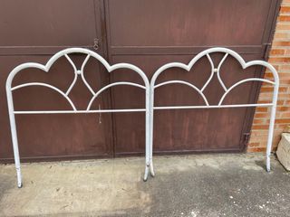 Cabeceros cama metal blanco