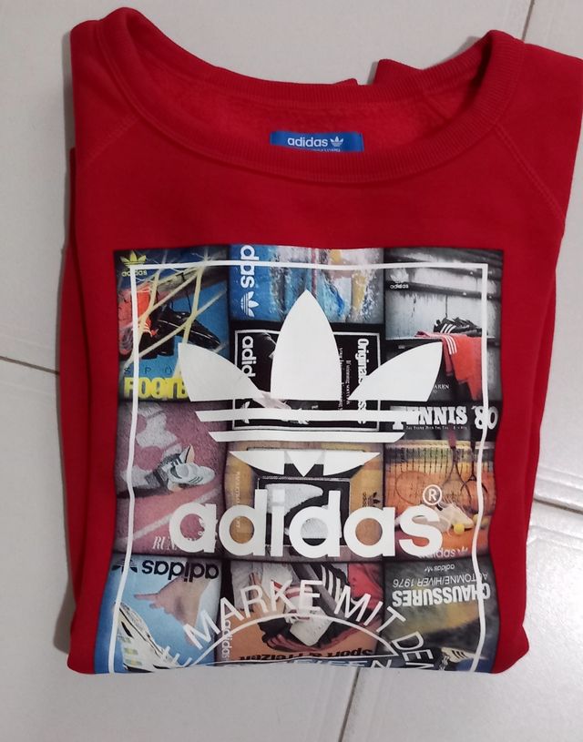 Felpa Adidas rossa