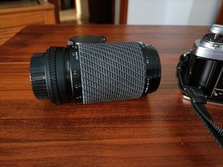 Minolta Cámara analógica + Objetivos + bolsa