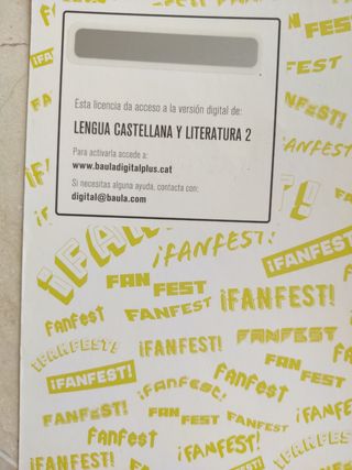 Lengua castellana i literatura 2o bachillerat