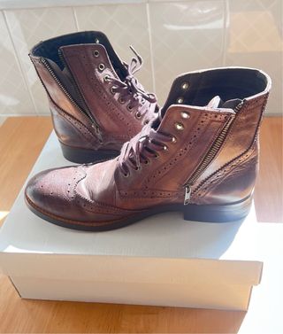 Botas hombre en piel Mustang