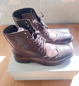 Botas hombre en piel Mustang