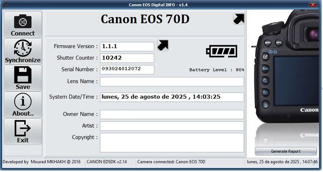 Fotocamera Canon EOS 70D