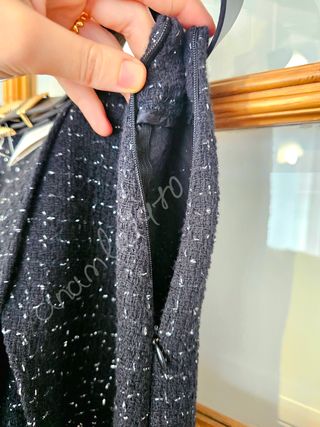 Falda pantalón Zara negra cinturon L