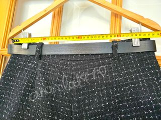 Falda pantalón Zara negra cinturon L