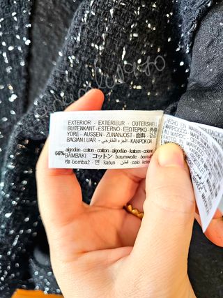 Falda pantalón Zara negra cinturon L