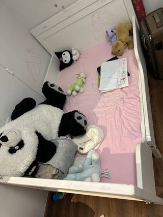 Cama infantil extensible IKEA - blanca