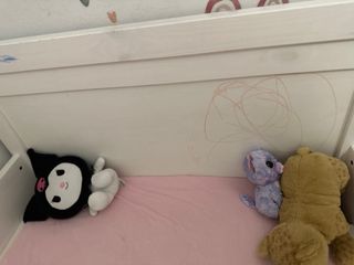 Cama infantil extensible IKEA - blanca