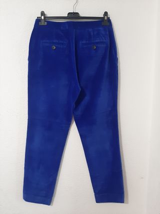 Pantalón terciopelo azul Purificación García 38