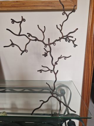 Expositor pendientes metal