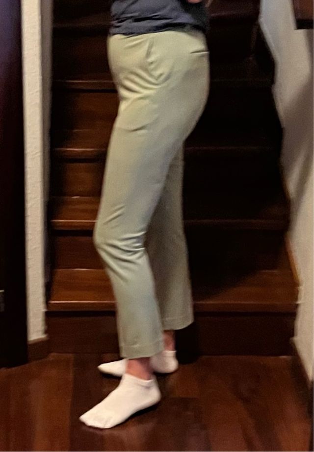 Pantalones Uniqlo pitillo - Verde oliva