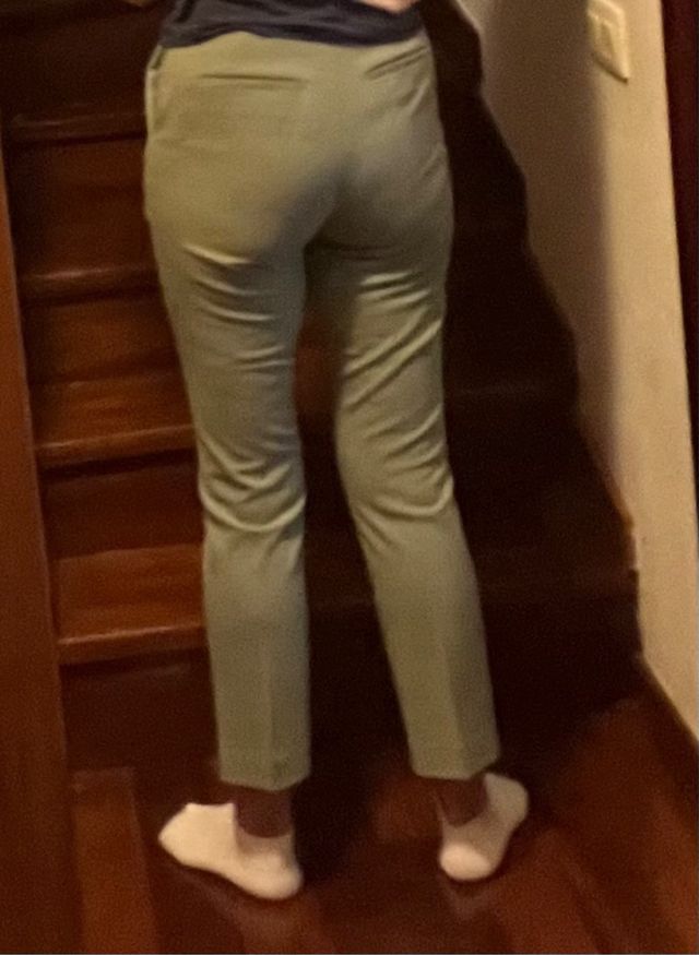 Pantalones Uniqlo pitillo - Verde oliva